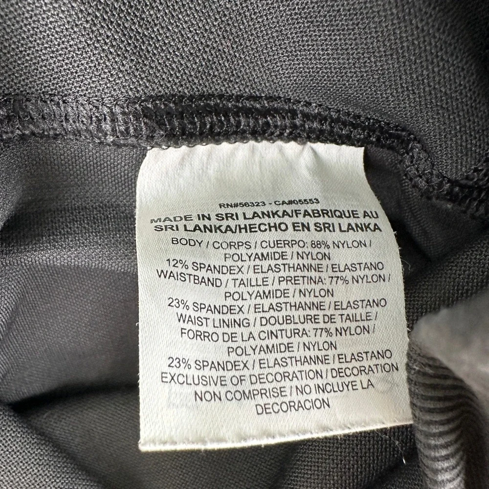 Nike Leggings Womens M Black Dri-FIT Zonal Strength Training Ribbed Athletic